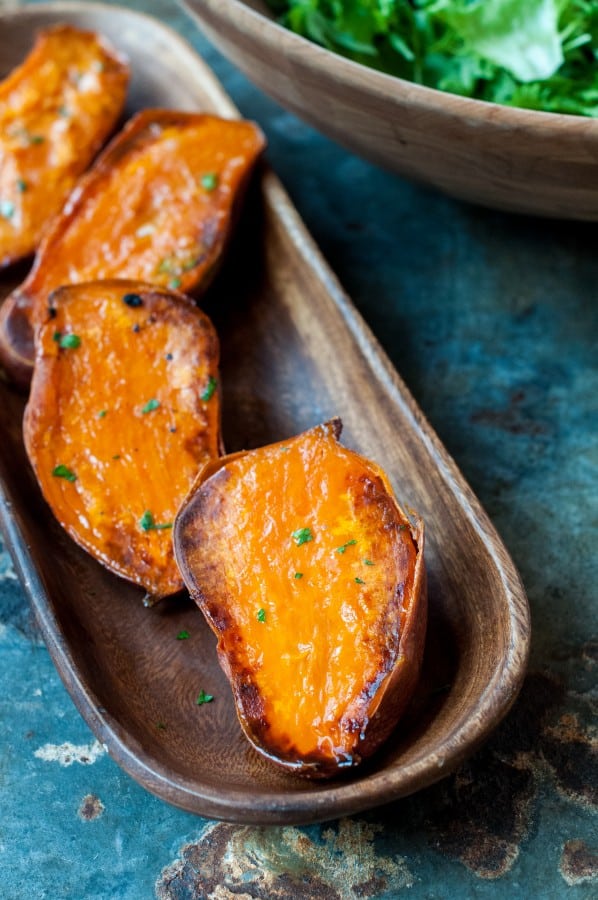 Delicious roasted sweet potatoes