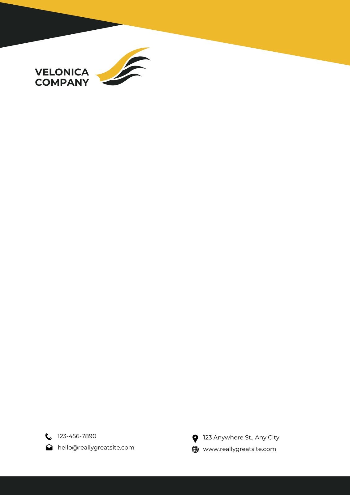 Making a letterhead example