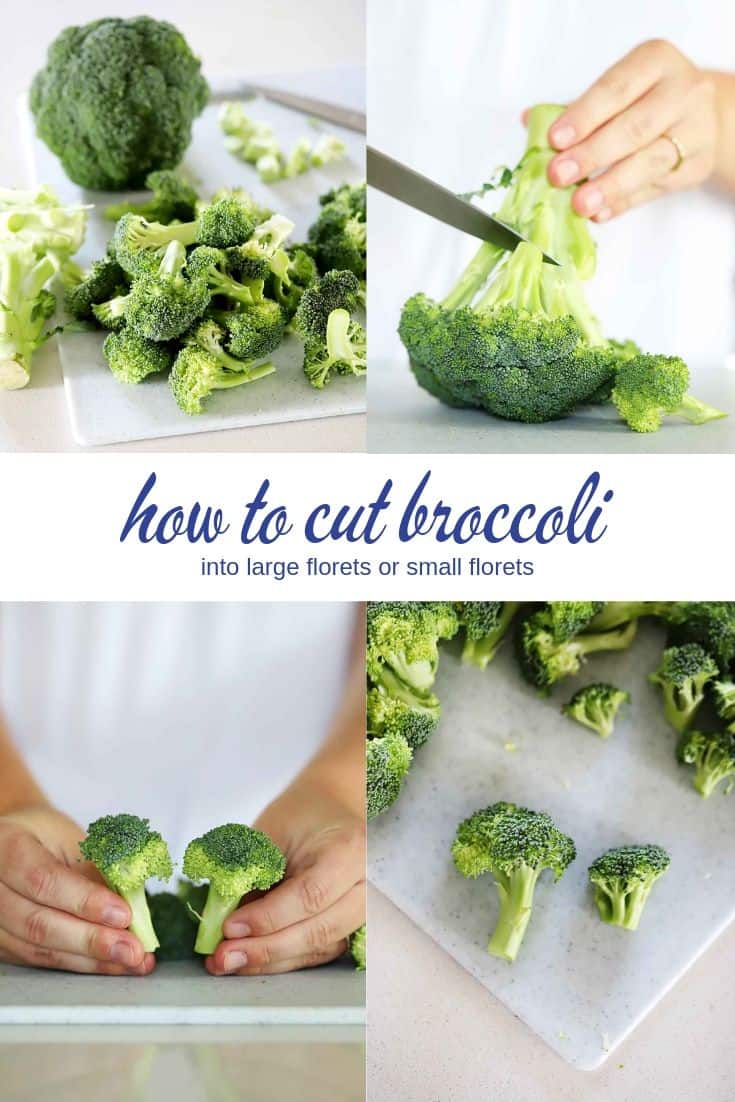 Chopping broccoli efficiently