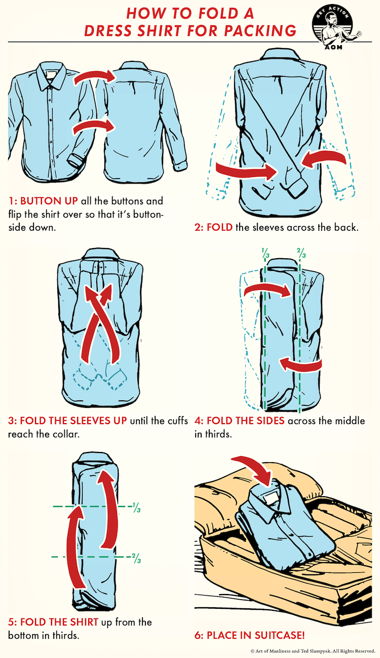 How to Fold Clothes for Packing