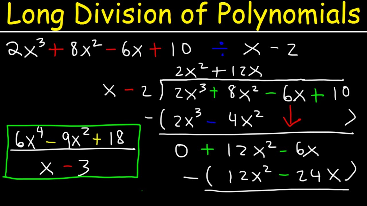 Polynomial Long Division Process