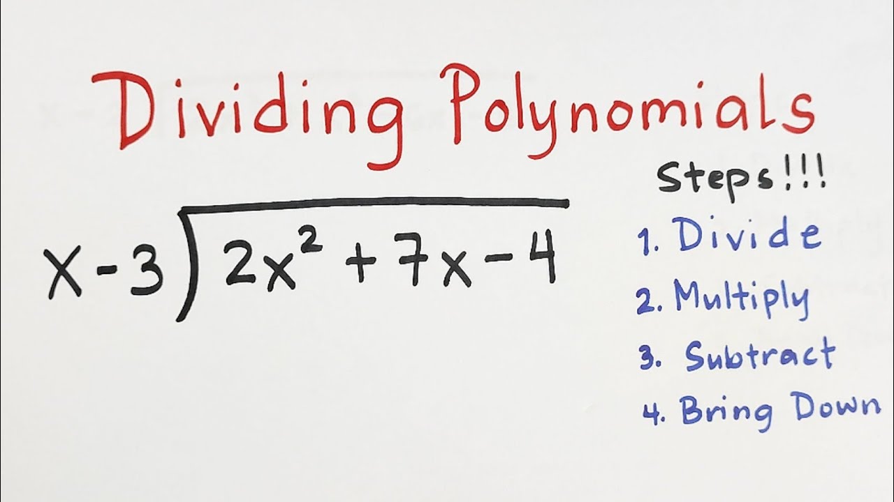 Polynomial Long Division Example